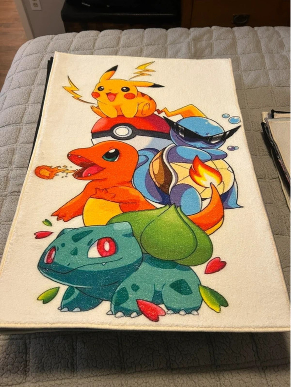 Starter Pokemon tufted rug 22”x32”